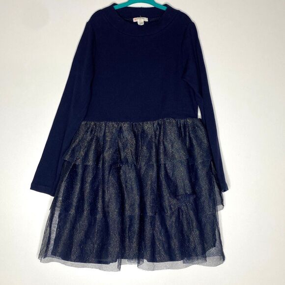 New CrewCuts J. Crew Mixy Tulle Skirt Holiday Dress Girl's Size 7 - Picture 1 of 9